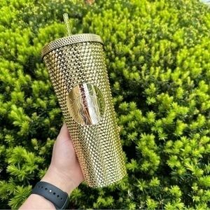 Limited edition Venti Starbucks Bling Gold Studded tumbler